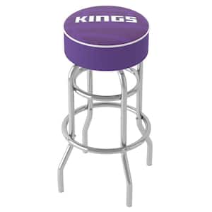 Sacramento Kings Fade 31 in. Purple Backless Metal Bar Stool with Vinyl Seat