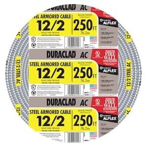 600-Volt 250 ft. 12/2 Duraclad Type BX/AC SA Lightweight Steel Armored Cable