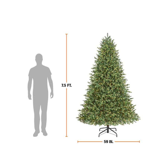 Home Decorators Collection 7.5 ft. Elegant Twinkling Grand Fir LED