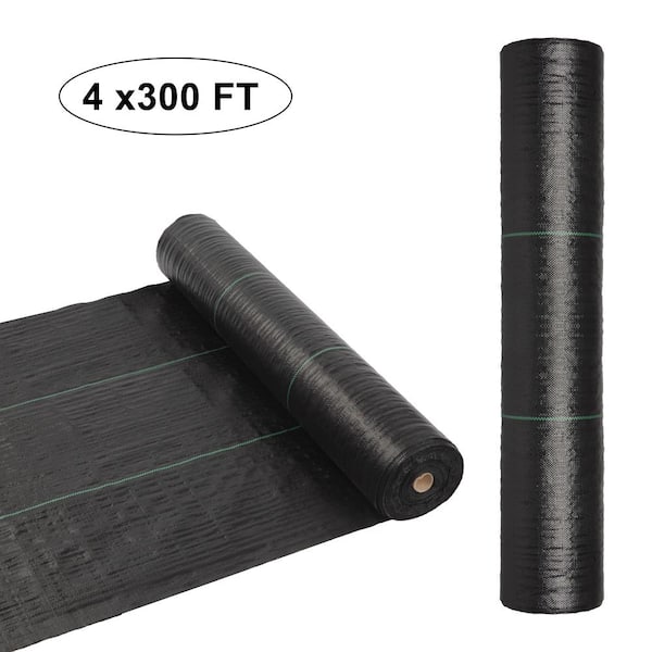 Winado 4 ft. x 300 ft. Weed Barrier Polypropylene Landscape Fabric