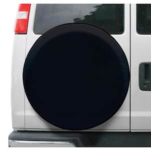 Over Drive Universal Fit Spare Tire RV Cover, Wheels 26 in. - 28 in. Diameter, Black
