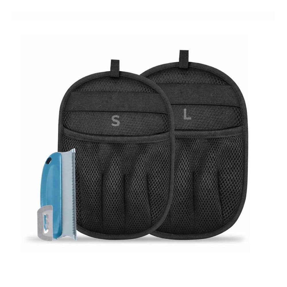 Dual-Sided Electrostatic Pet Hair Removal Glove for Cleaning Upholstery, Carpet, Clothing (2-Pack) price history on PriceWatchPro