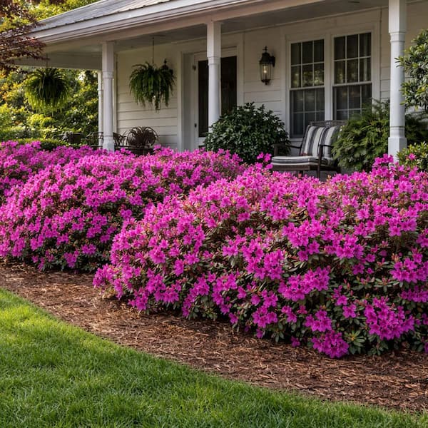 3 gal. Formosa Azalea Evergreen Shrub with Purple Flowers