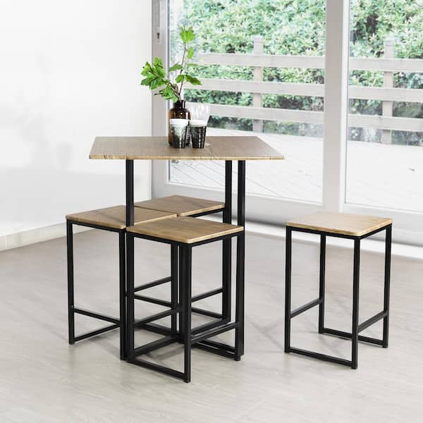 Homy Casa Magallanes 5-Piece Brown Dining Set