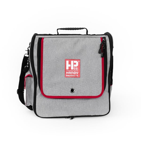 15 in. 4-Pocket Gray Waterproof Painter's Tool Bag