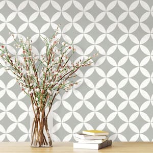 Terrazzo Star Grey Peel and Stick Wallpaper (Covers 28 sq. ft.)