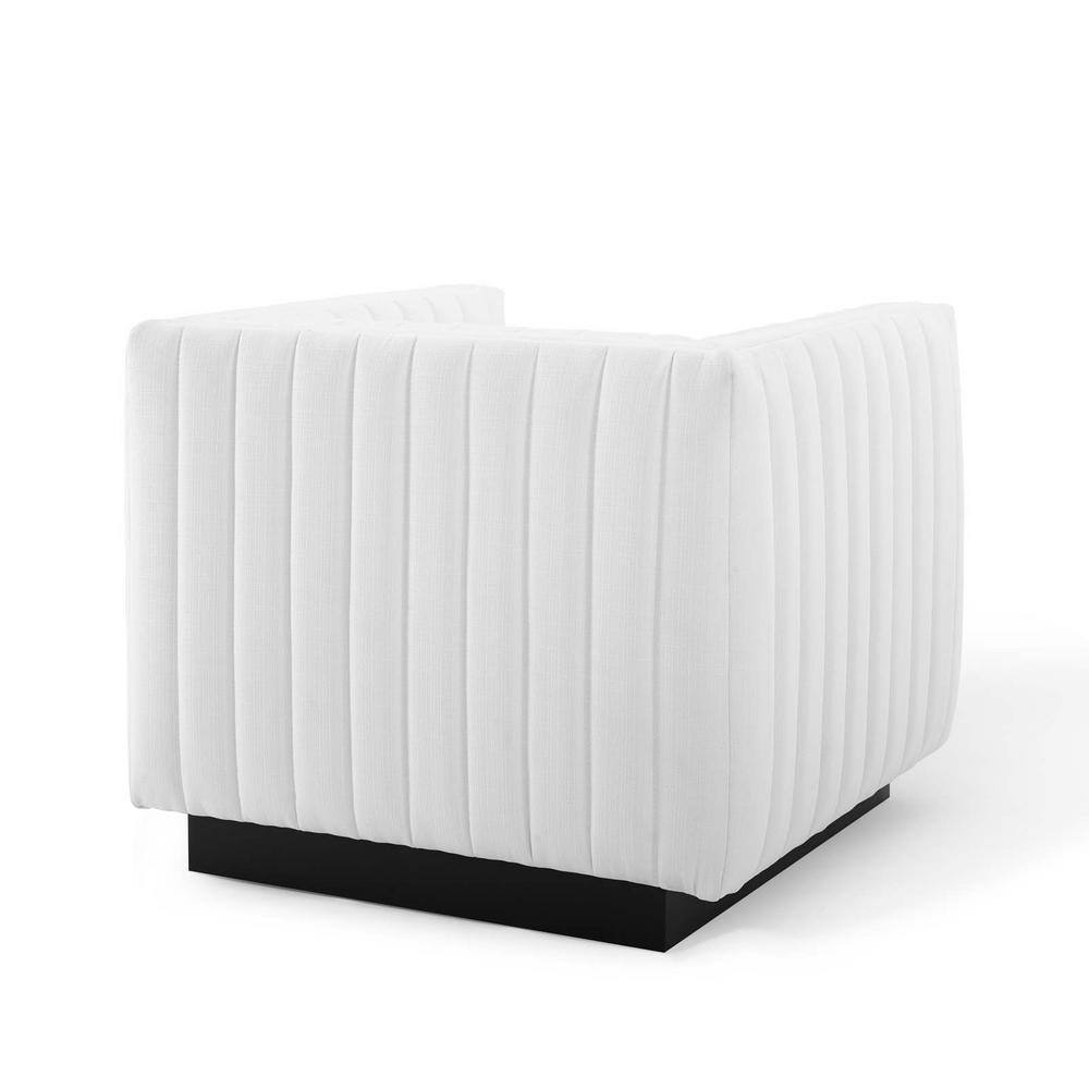 Elegant White Velvet Wood Base Accent Chair