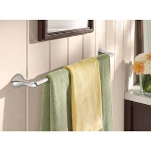 Darcy 3-Piece Bath Hardware Set with 24 in. Towel Bar, Paper Holder, and Towel Ring in Chrome
