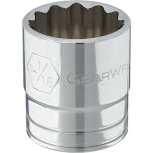 1/2 in. Drive SAE 1-1/16 in. 12-Point Standard Socket