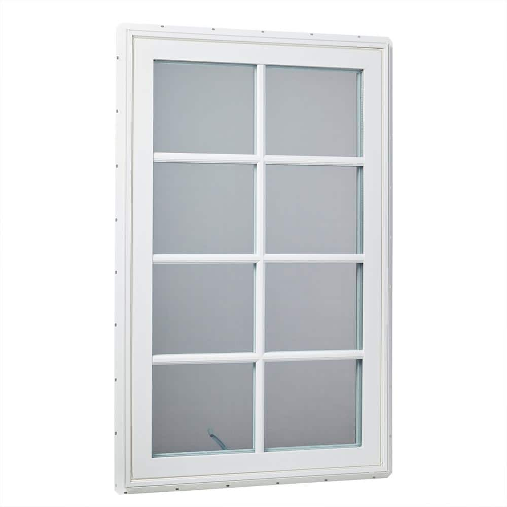 TAFCO WINDOWS 30 in. x 48 in. Right-Hand Vinyl Casement Window with SDL  Outside Grids and Screen - White VCAR3048OSG - The Home Depot