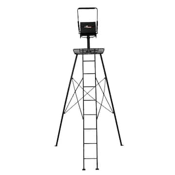 Tripod Hunting Ladderstand with Swiveling Seat