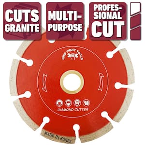4 in. Professional Segmented Cut Diamond Blade for Cutting Granite, Marble, Concrete, Stone, Brick and Masonry (10-Pack)