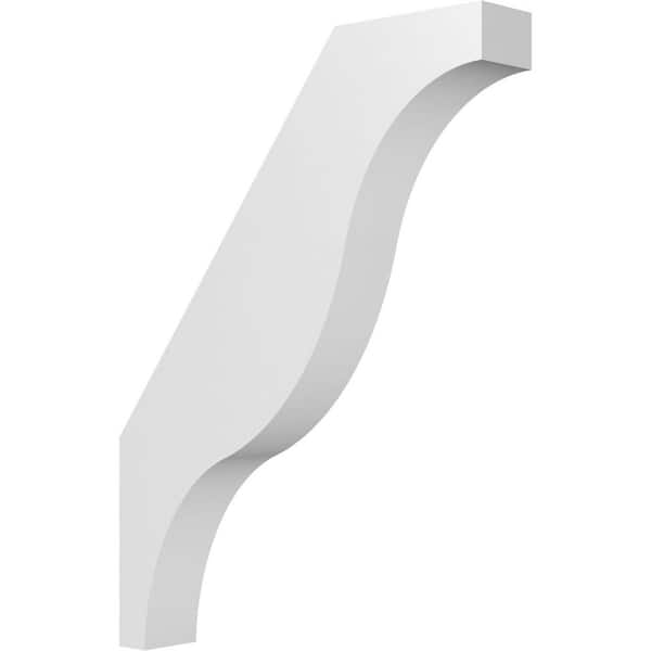 Ekena Millwork Funston 3 in. x 24 in. x 18 in. Architectural Grade PVC Knee Brace