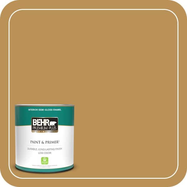 BEHR PREMIUM PLUS 1 qt. #MQ4-07 Radiance Semi-Gloss Enamel Low Odor Interior Paint & Primer