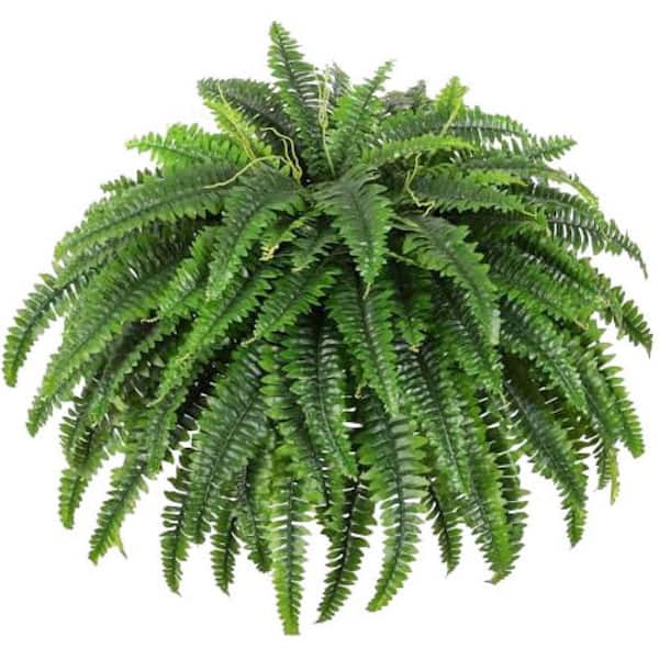 26 in. H Green Artificial Fern Plant with 95 Branches for Indoor and Outdoor Decor