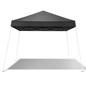 10 ft. x 10 ft. Dark Gray Slant Leg Pop-Up Canopy