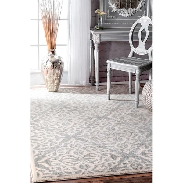 Contessa Ombre Gray 4 ft. x 6 ft. Area Rug