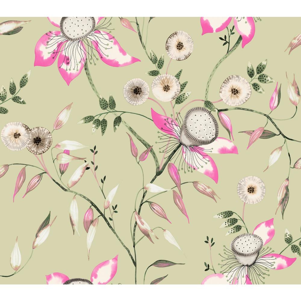 Light Green Dream Blossom Paper Non-Pasted Matte Wallpaper price history on PriceWatchPro