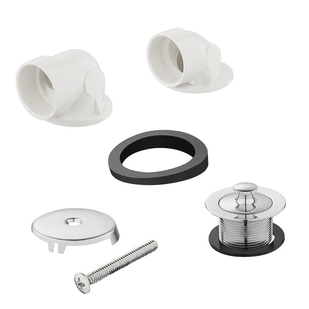 Twist and Close 1-1/2 in. Schedule 40 White PVC Bath Waste and Overflow Dra