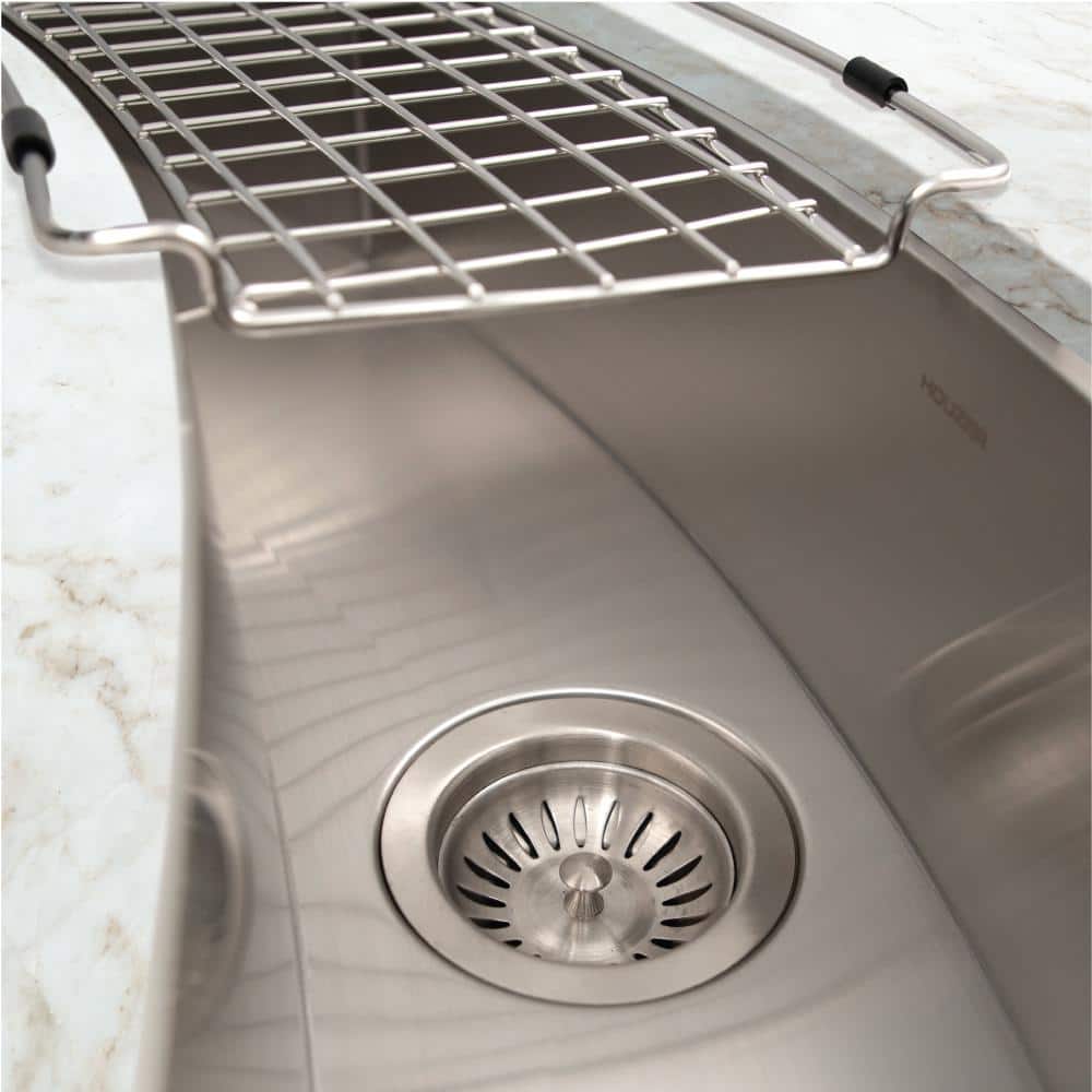 Contempo 33'' Stainless Steel Curved Single Bowl Kitchen Sink