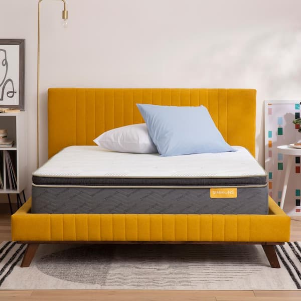 Simmons PeacefulSleep California King Medium Pillow Top 12 in. Mattress Set with 9 in. Box Spring