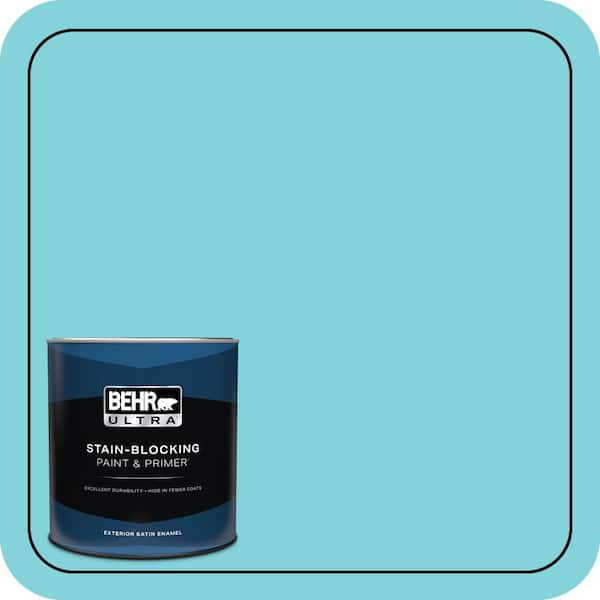 BEHR ULTRA 1 qt. #510B-4 Cloudless Satin Enamel Exterior Paint & Primer