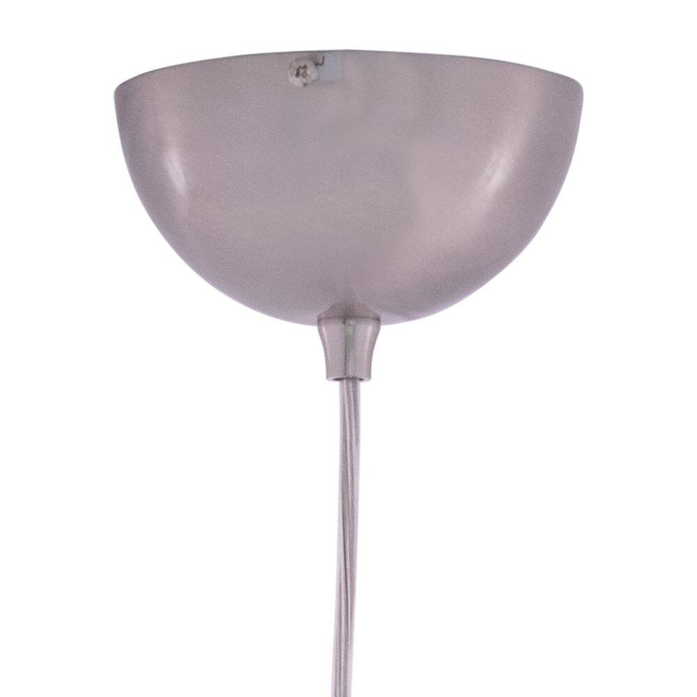Milano Satin Nickel Mini Pendant with Cocoon Glass Shade