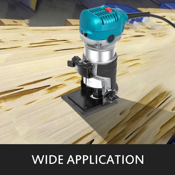 Compact Router 1. 25HP With Fixed Base, Tilt Base and Plunge Base, Variable Speed Wood Router Kit Max Torque 30,000RPM