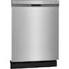 24 in Front Control Built-In Tall Tub Dishwasher in Stainless Steel with 4-cycles and DishSense Sensor Technology