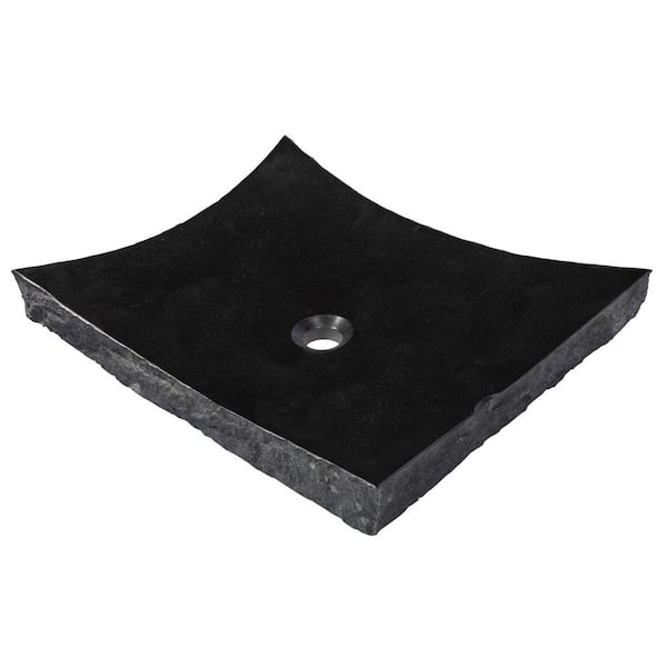 Eden Bath Large Zen Vessel Sink in Black Granite EB_S014BK-P - The