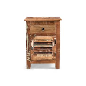 Laveer Distressed Paint Side Table