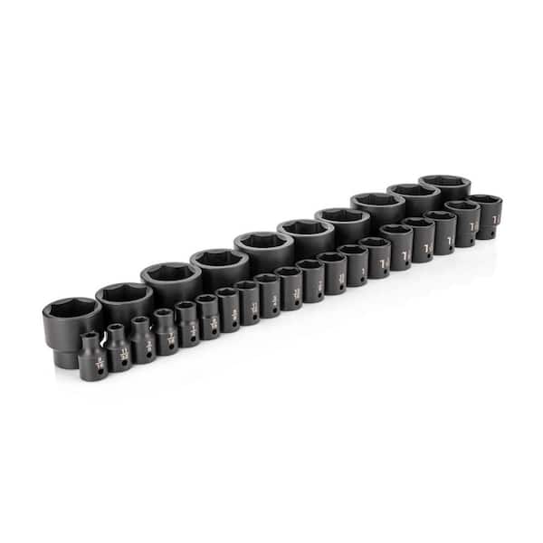 1/2 Inch Drive 6-Point Impact Socket Set, 29-Piece (5/16-2 in. )