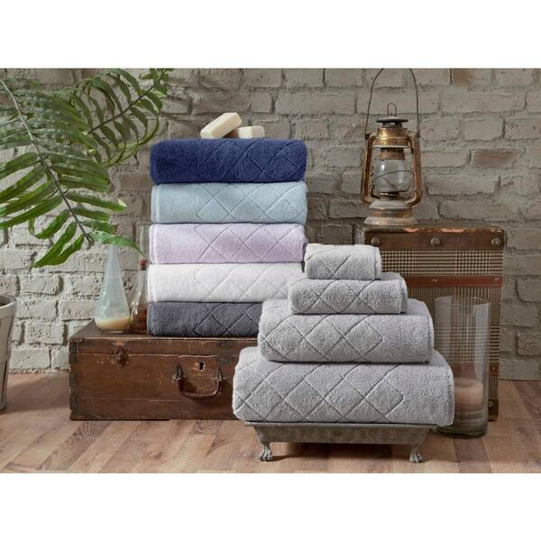 Better Homes & Gardens Signature Soft Floral 6 Piece Towel Set, Taupe  Splash 