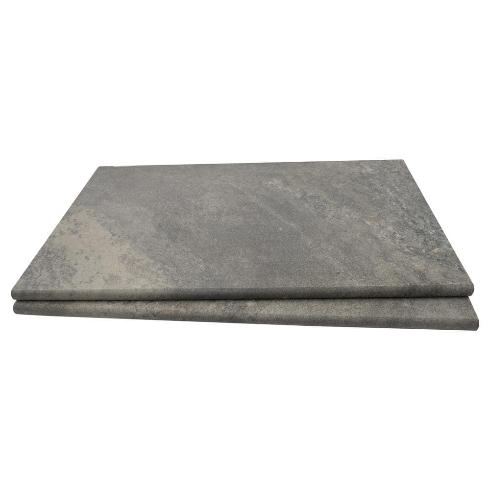 Quarzo Gray 2 cm x 13 in. x 24 in. Matte Porcelain Stone Look Pool Coping (4.33 sq. ft./case) price history on PriceWatchPro