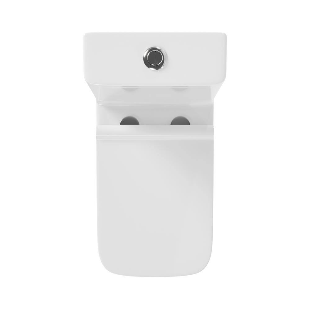 Ace White Ceramic Dual-Flush Elongated One-Piece Toilet