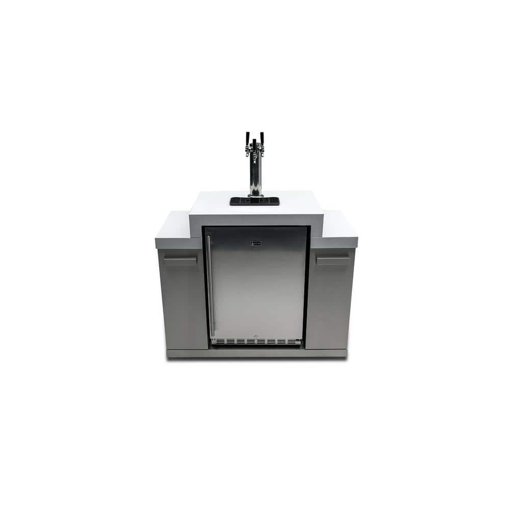 Original and Deluxe Series 3 Tap Kegerator Propane Natural Gas Outdoor Kitchen Module Grill Island in Stainless Steel price history on PriceWatchPro