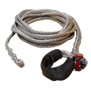 LockJaw 1/2 in. x 25 ft. 10700 lbs. WLL Synthetic Winch Rope Line
