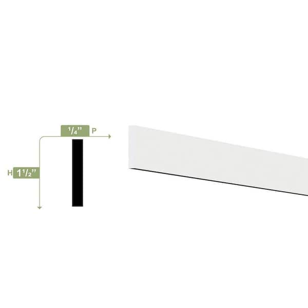1-1/2 in. x 1/4 in. x 96 in. Lattice Moulding, PVC