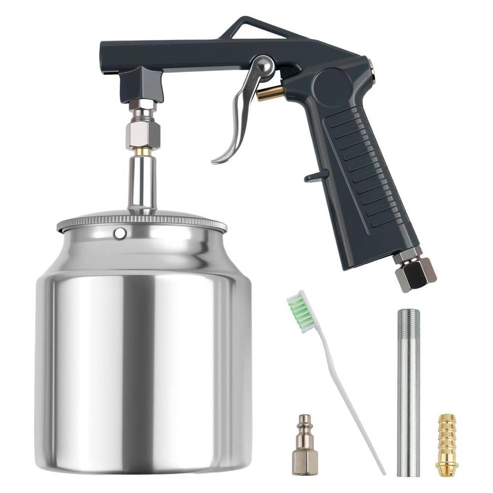 750ml Gravity Feed Handheld Undercoating Spray Gun Automotive Fluid Film Bed Liner Spray Gun With Canister price history on PriceWatchPro