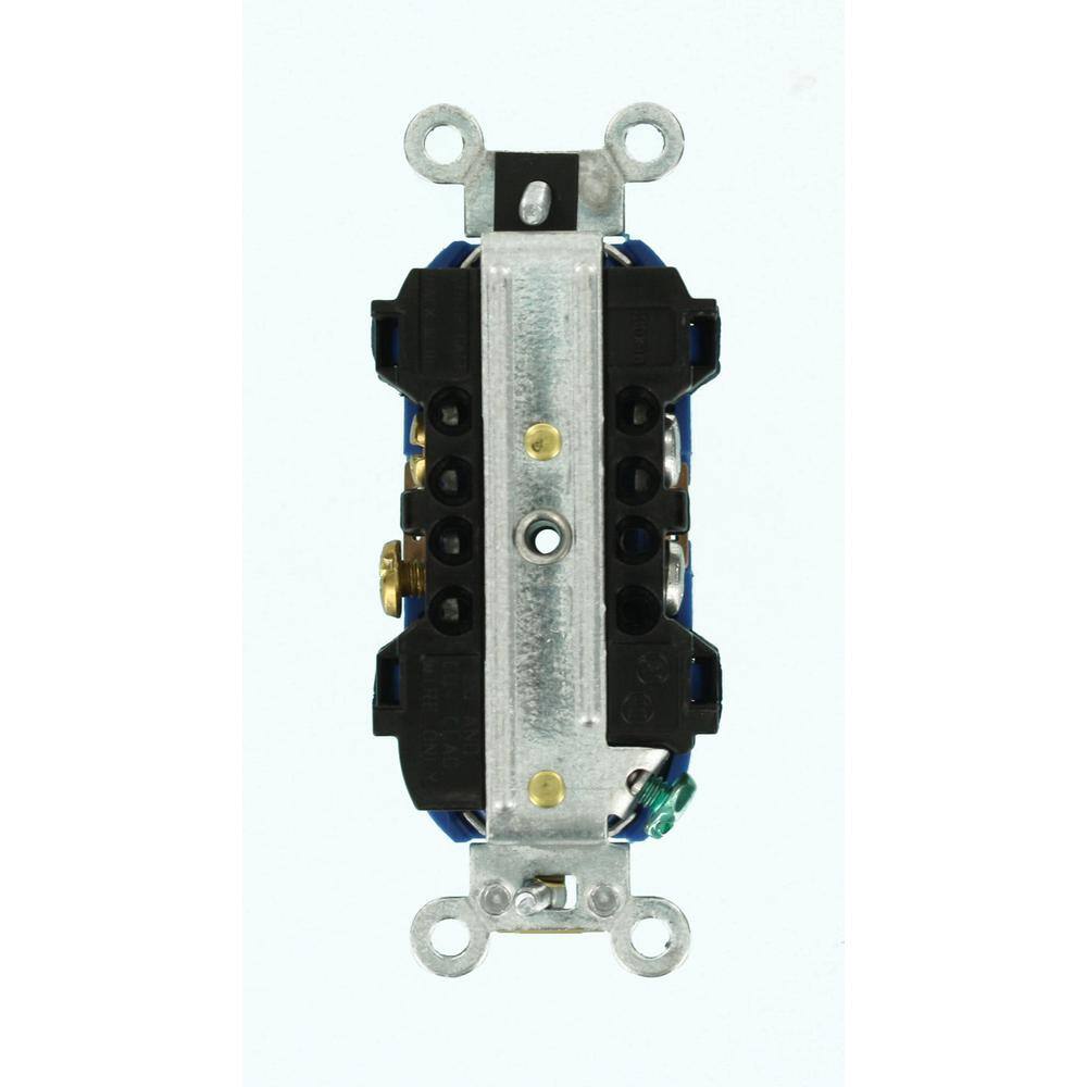Blue Industrial Grade Duplex Receptacle with Wall Plate