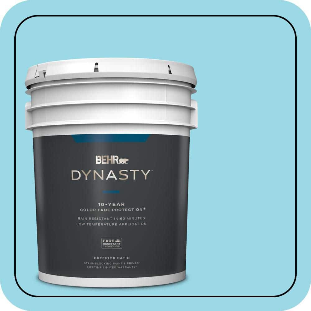 5 gal. #P480-3 Cool Water Lake Satin Enamel Exterior Stain-Blocking Paint & Primer price history on PriceWatchPro