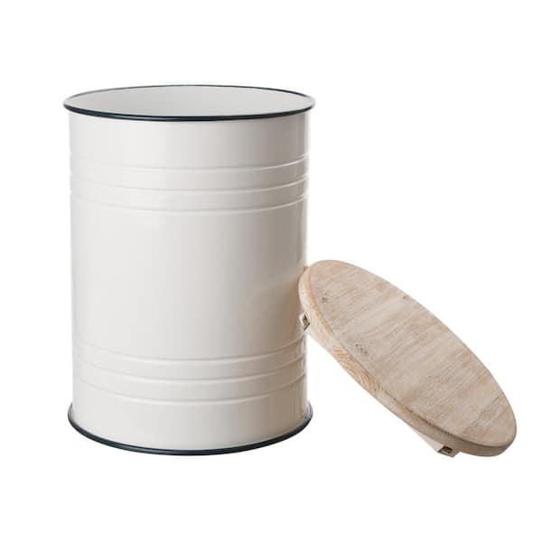 Reviews for Glitzhome Farmhouse Enamel Metal Container (Set of 2)