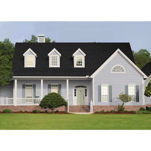 Oakridge Onyx Black Algae Resistant Laminate Architectural Roofing Shingles (32.8 sq. ft. per Bundle)