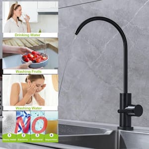Swan Single Handle Pull Down Sprayer Kitchen Faucet Stainless with 360° Swivel Spout in Matte Black