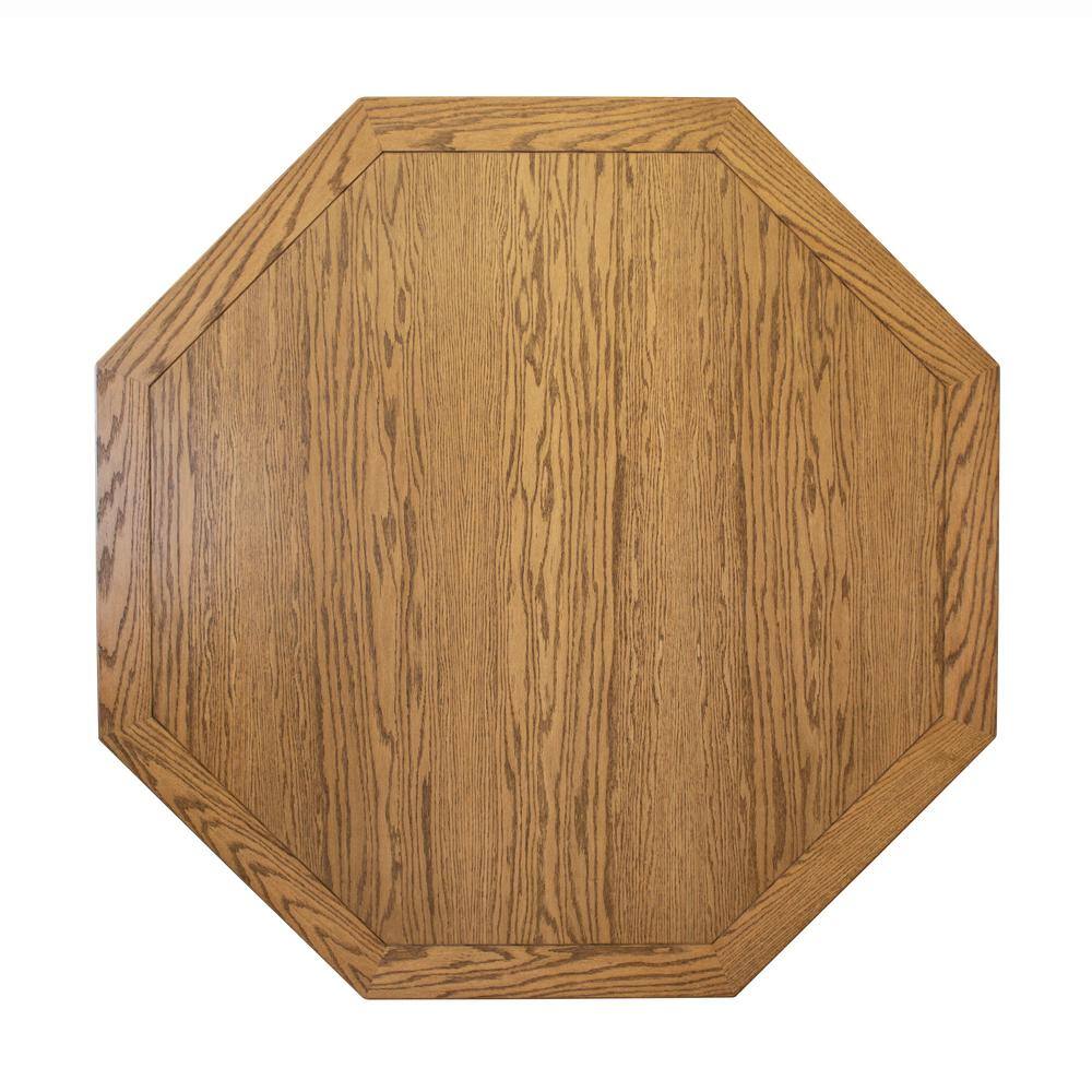 Mocha Knotty Alder 54'' Octagonal Poker Table with Cup Holders