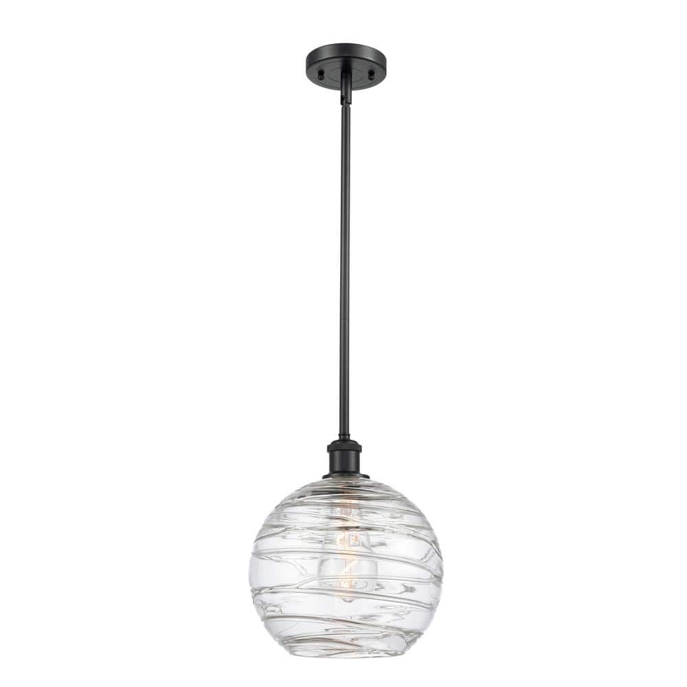 Innovations Lighting Cobbleskill Deco Swirl, Matte Black Industrial