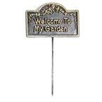 Garden Marker Welcome To My Garden Sign HD5164-AP - The Home Depot