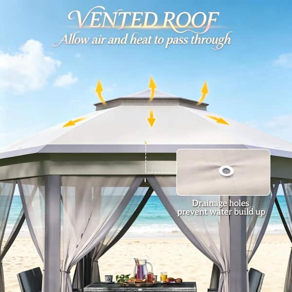 Flynama Pop Up Canopy Tent Cabana, Small Canopy with Mesh Sidewalls ...