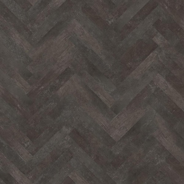 Lifeproof Herringbone Overlook Slate 22 MIL x 4.7 in. W x 28 in. L Click Lock Waterproof Vinyl Plank Flooring (22.3 sqft/case)