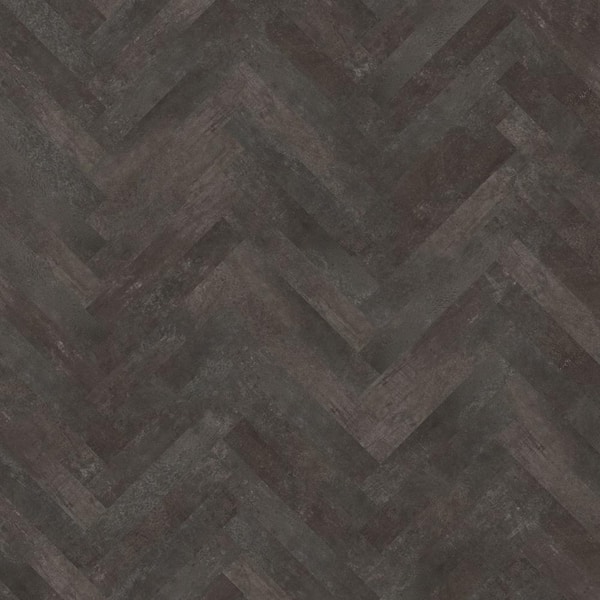Herringbone Overlook Slate 22 MIL x 4.7 in. W x 28 in. L Click Lock Waterproof Vinyl Plank Flooring (22.3 sqft/case)